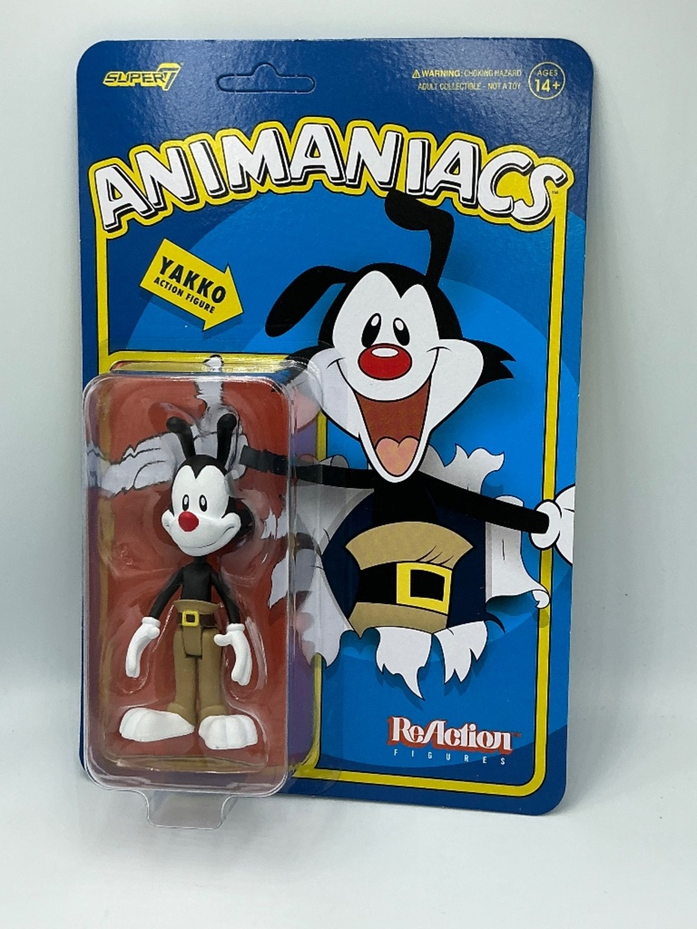 Animaniacs Yakko Super7 ReAction Figure Unpunched Card New Sealed Retro Style